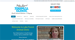 Desktop Screenshot of lakeforestanimalclinic.com